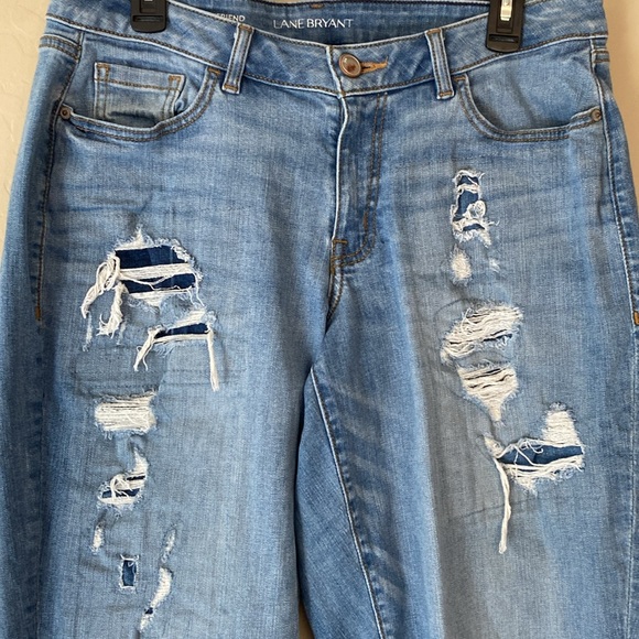 Lane Bryant, size 14, boyfriend, distressed jeans - Picture 3 of 7